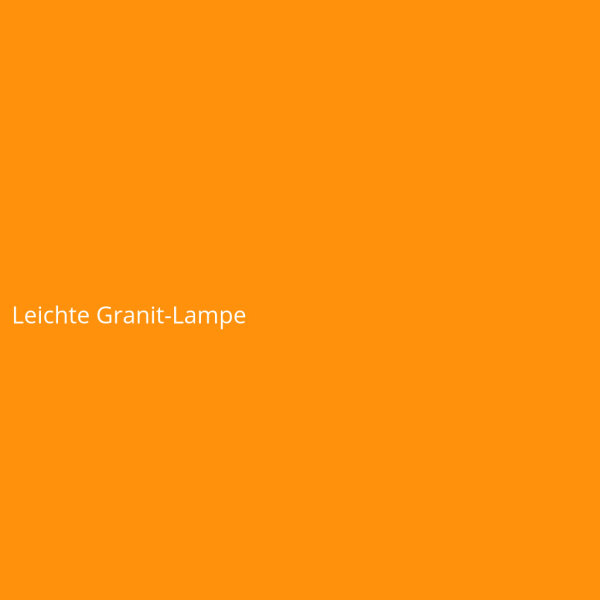 Leichte Granit-Lampe
