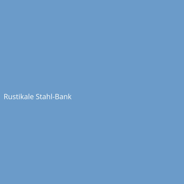 Rustikale Stahl-Bank